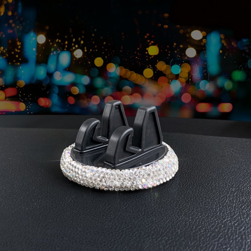 Crystal Diamond Rhinestone Diamond Shiny Goose Phone Stand Holder Center Console Car Mobile Phone Holder