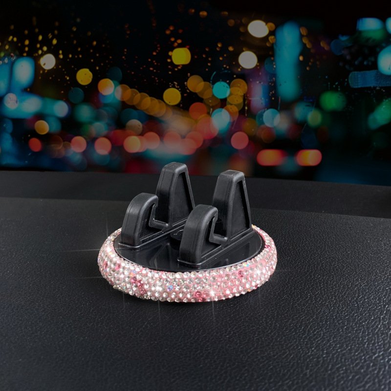 Crystal Diamond Rhinestone Diamond Shiny Goose Phone Stand Holder Center Console Car Mobile Phone Holder