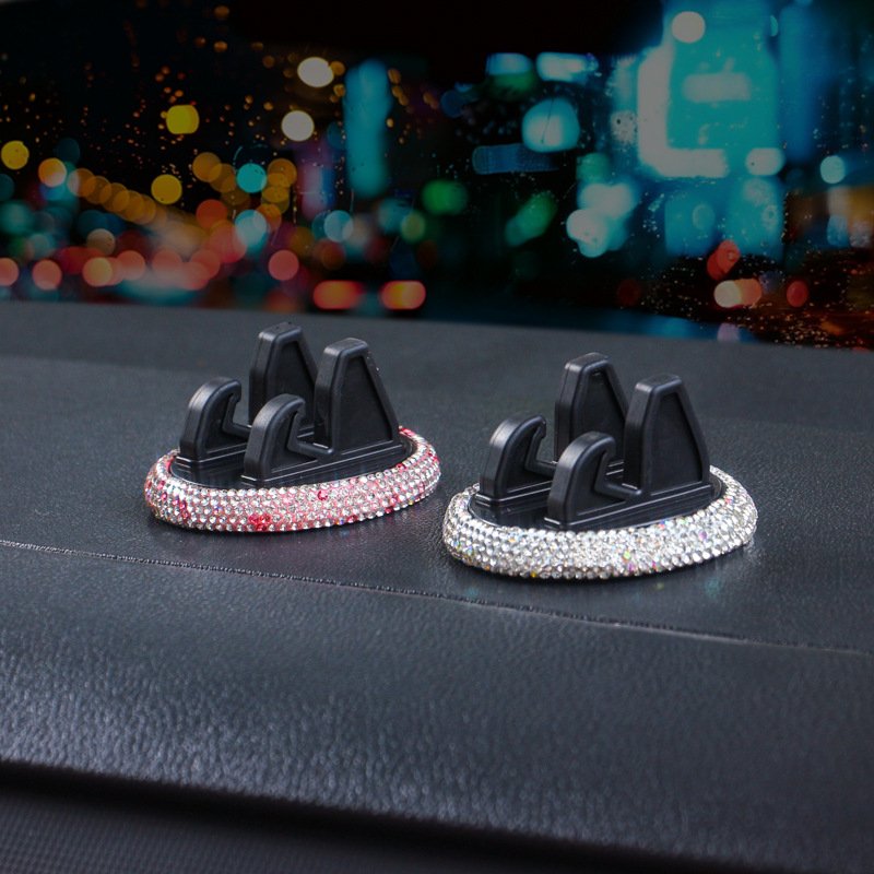 Crystal Diamond Rhinestone Diamond Shiny Goose Phone Stand Holder Center Console Car Mobile Phone Holder