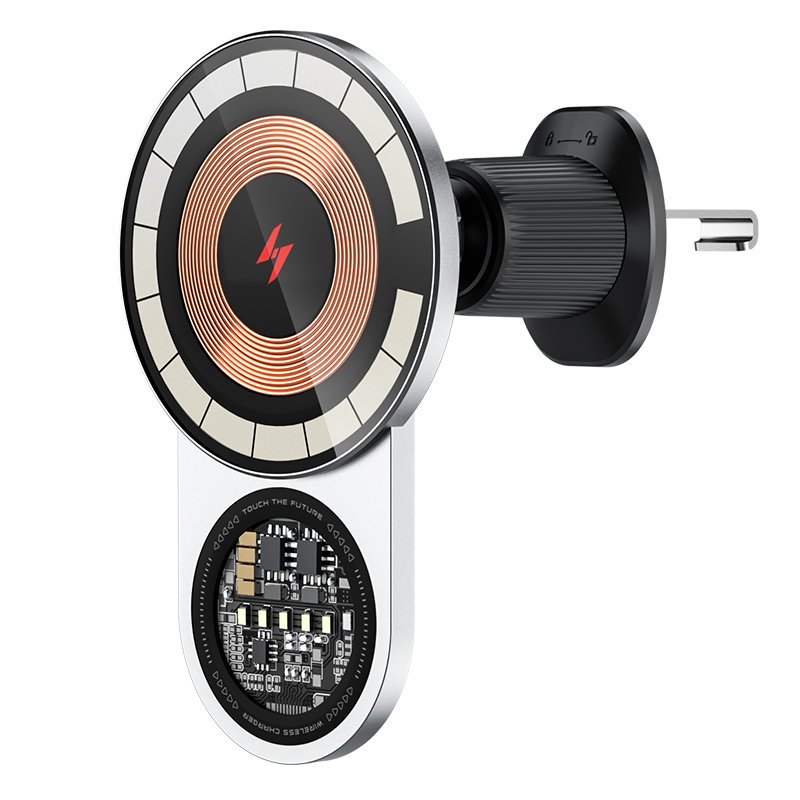 A8 wireless car charger fast charging phone holder transparent car mobile holder and wireless charger