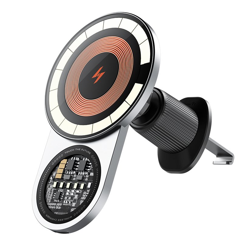 A8 wireless car charger fast charging phone holder transparent car mobile holder and wireless charger