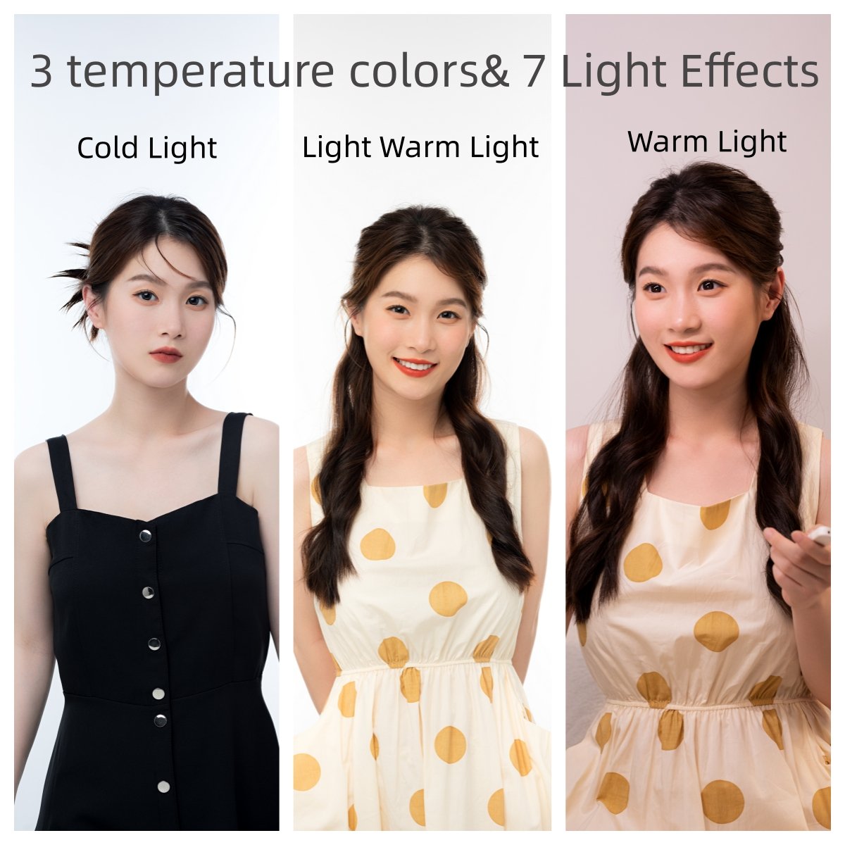 Rechargeable Wireless 7 Brightness LED Fill Light 360 Rotation Selfie Stand Overhead Phone Tripod for Live Streaming YouTube