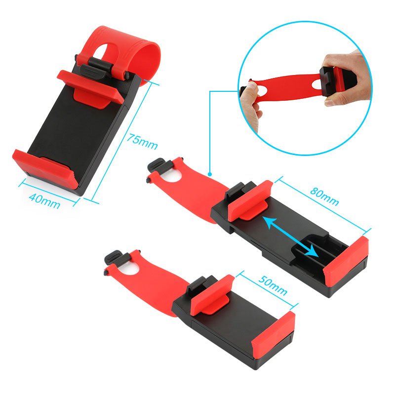 Universal Car Steering Wheel Clip Mount Holder For Mobile Phone Gps Car Steering Wheel Phone Clip/steering wheel phone holder