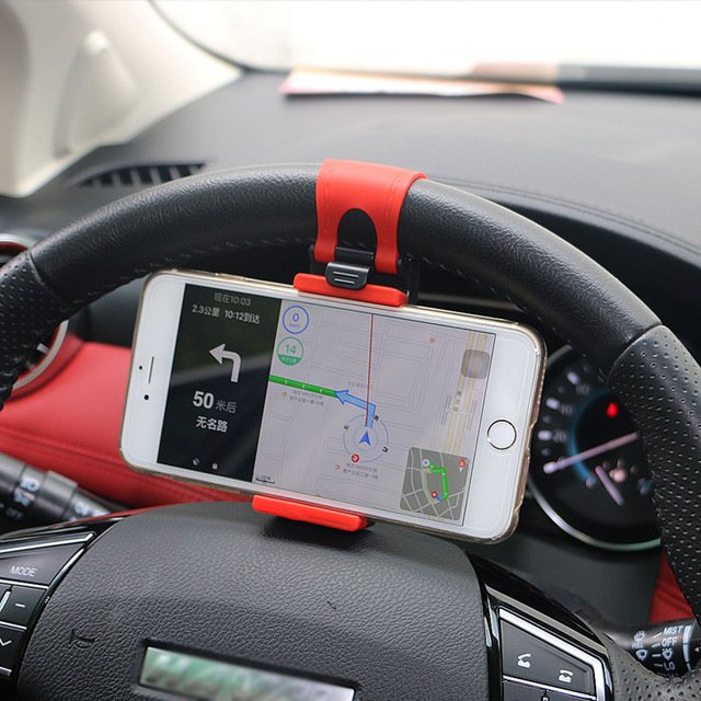 Universal Car Steering Wheel Clip Mount Holder For Mobile Phone Gps Car Steering Wheel Phone Clip/steering wheel phone holder
