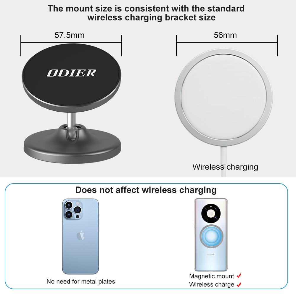 New Trending Magnetic car phone holder mount 10 magnets double magnetic cell phone holder mobile stand magnetic car holder