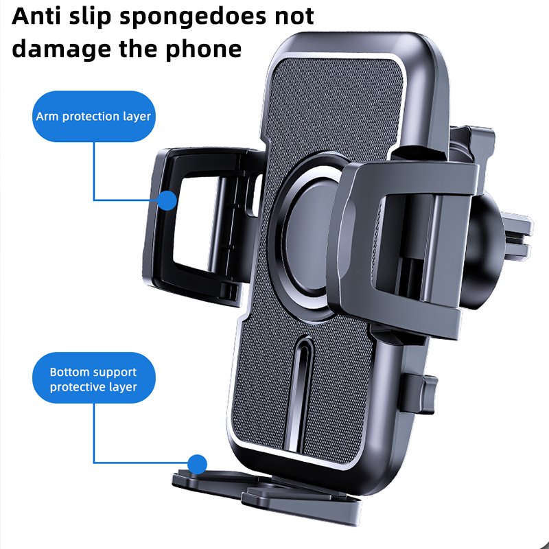 Gooseneck Stable Phone Holder for Car Easy Clamp Cell Phone Car Mount Air Vent Universal Phone Holder