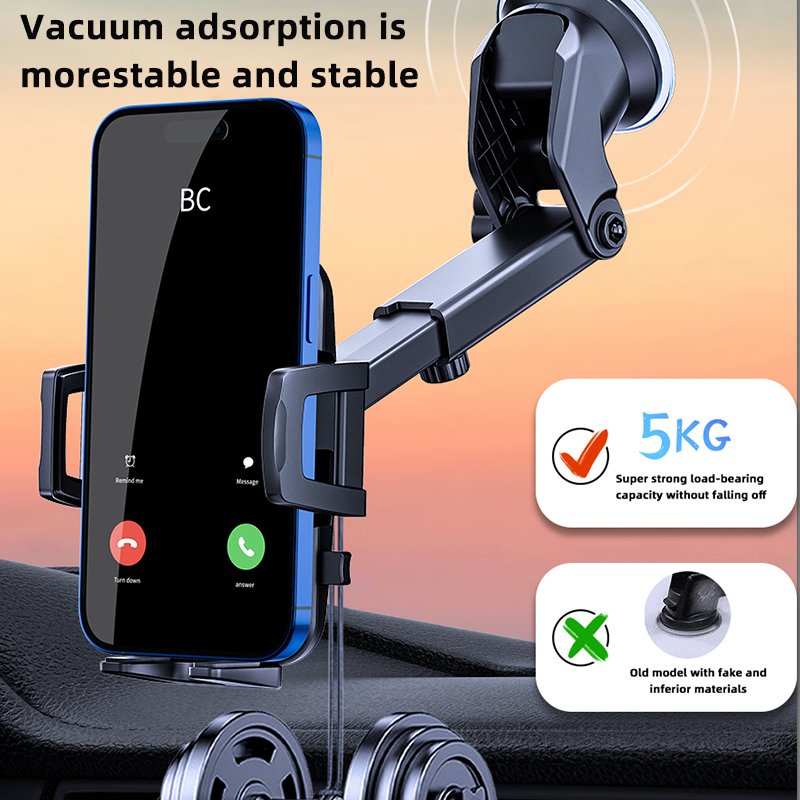 Gooseneck Stable Phone Holder for Car Easy Clamp Cell Phone Car Mount Air Vent Universal Phone Holder