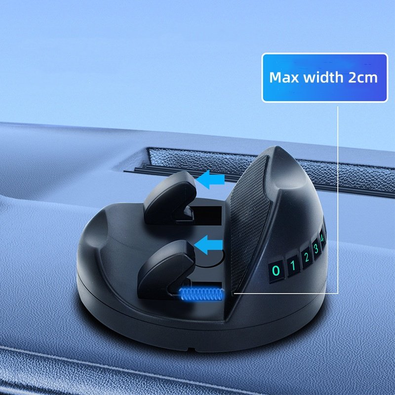 Multifunction 360 Rotation mobile mount round Adjustment Dashboard Sticker cell Car Phone holder with Phone Number