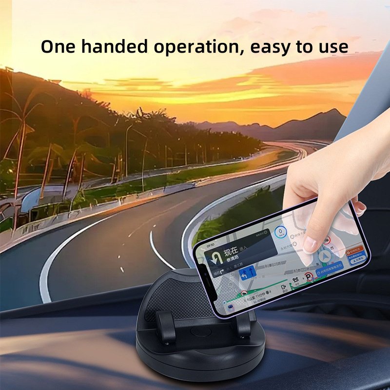 Multifunction 360 Rotation mobile mount round Adjustment Dashboard Sticker cell Car Phone holder with Phone Number