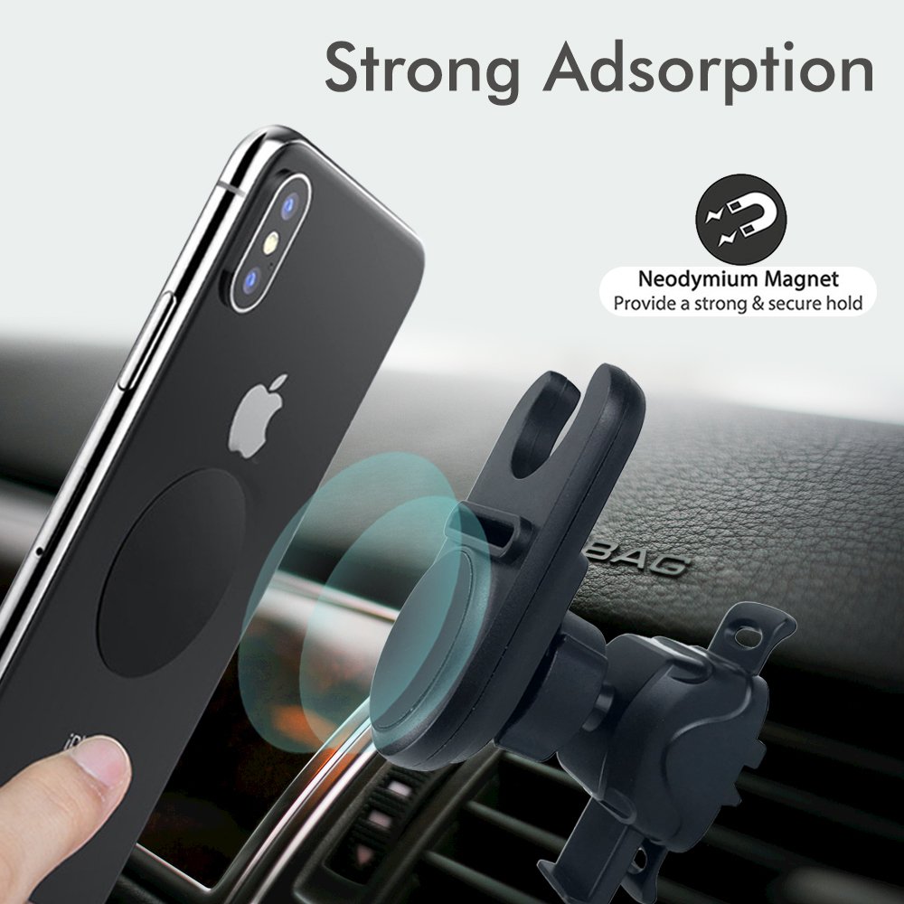 3-in-1magnetic car air outlet car phone bracket ring buckle mobile phone bracket 360 degrees rotation Universal car phone holder