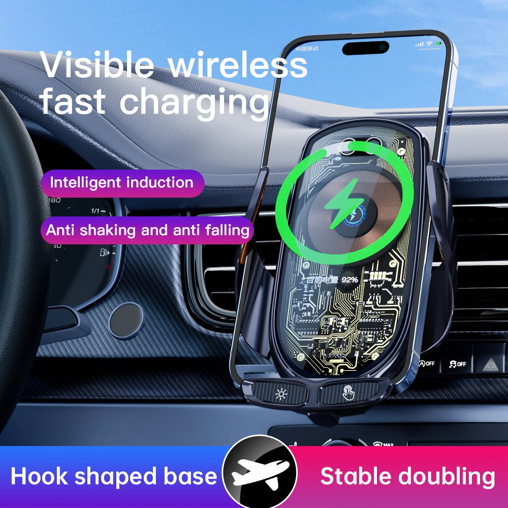 V6 Car Air Vent Phone Charger 66W Magnetic Wireless Charger Phone Holder Fast Car Charger