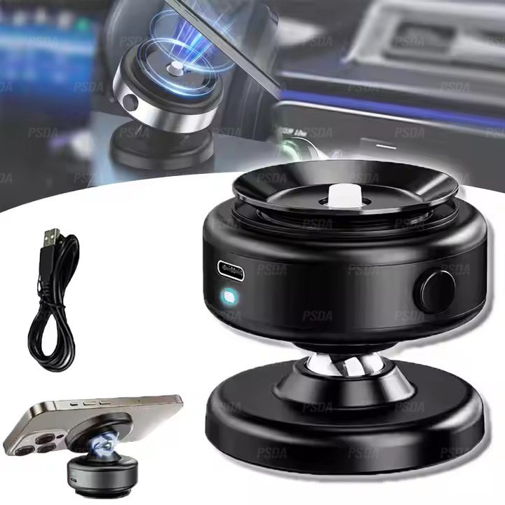 PSDA 360° Rotatable Car Phone Holder Vacuum Magnetic Suction Cup Car Mount Bracket Universal Smartphone Support iPhone Samsung