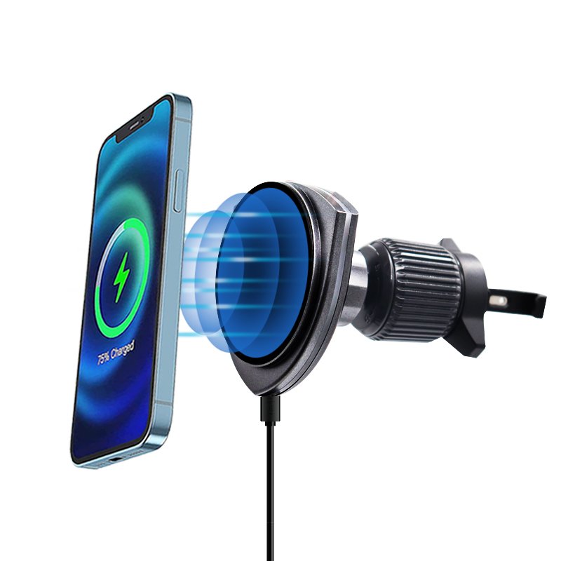 Customize magnetic 15W Fast Car Wireless Charging Mobile Phone Stand Magnet wireless Car Charger Vent Mount Holder