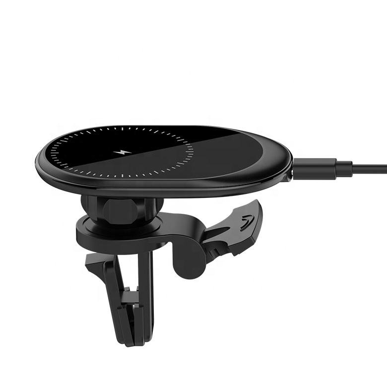 15W Magnetic Wireless Car Chargers for phone 15 Pro 14 Pro Max 13 Car Phone Holder Magnetic Fast Charging wireless charger