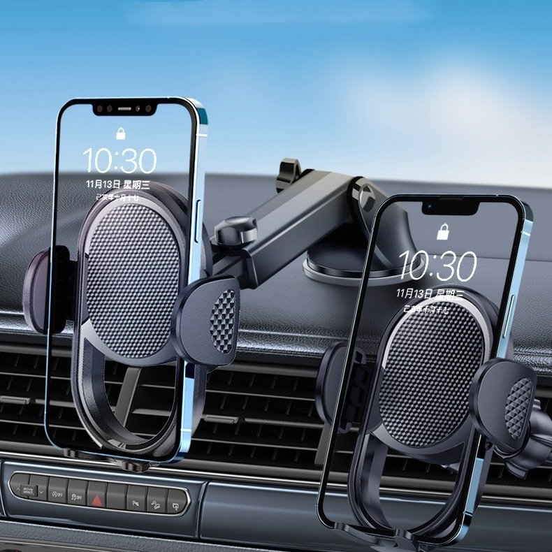 Top Selling Custom Logo 2-in-1 Universal Car Air Vent Phone Holder Suction Cup ABS Dashboard Mount Mobile Phone Holder For Car
