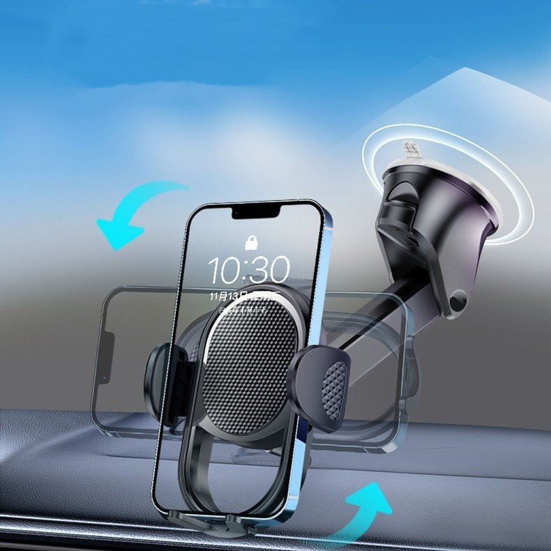 Top Selling Custom Logo 2-in-1 Universal Car Air Vent Phone Holder Suction Cup ABS Dashboard Mount Mobile Phone Holder For Car