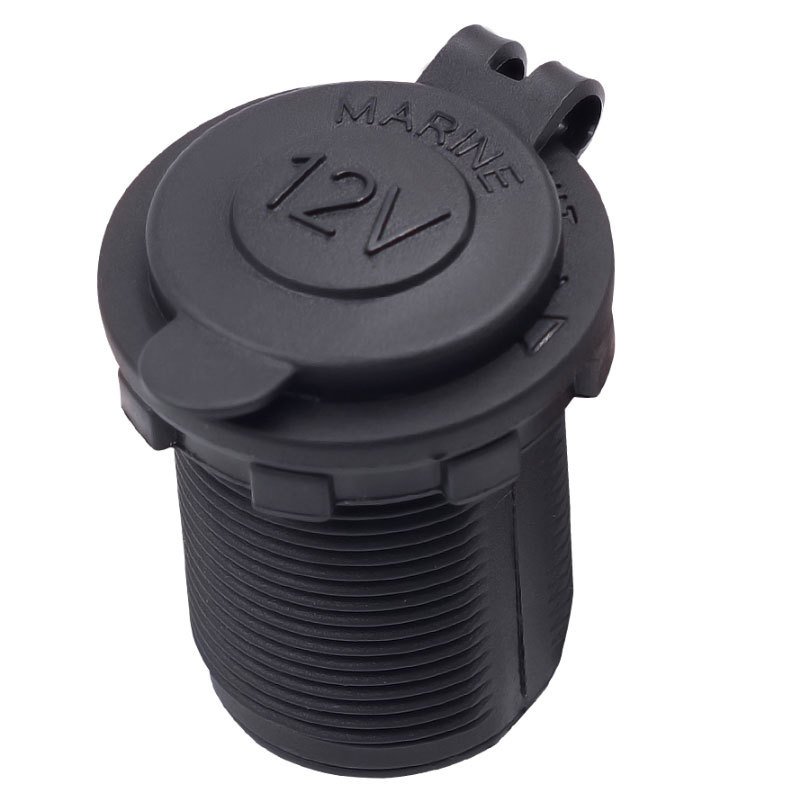 12V/24V Car Cigarette Lighter Socket, For Car Marine Motorcycle ATV RV And More, Car Interior Accessories