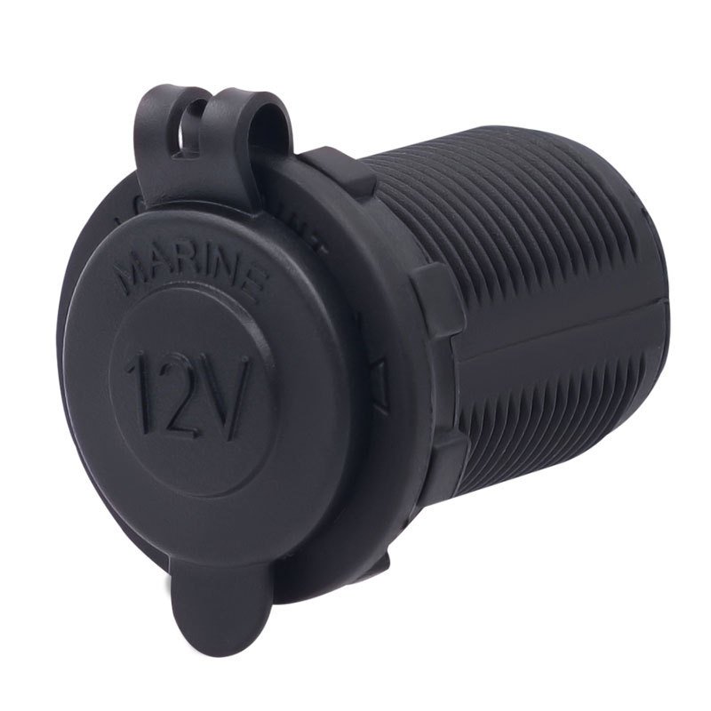 12V/24V Car Cigarette Lighter Socket, For Car Marine Motorcycle ATV RV And More, Car Interior Accessories