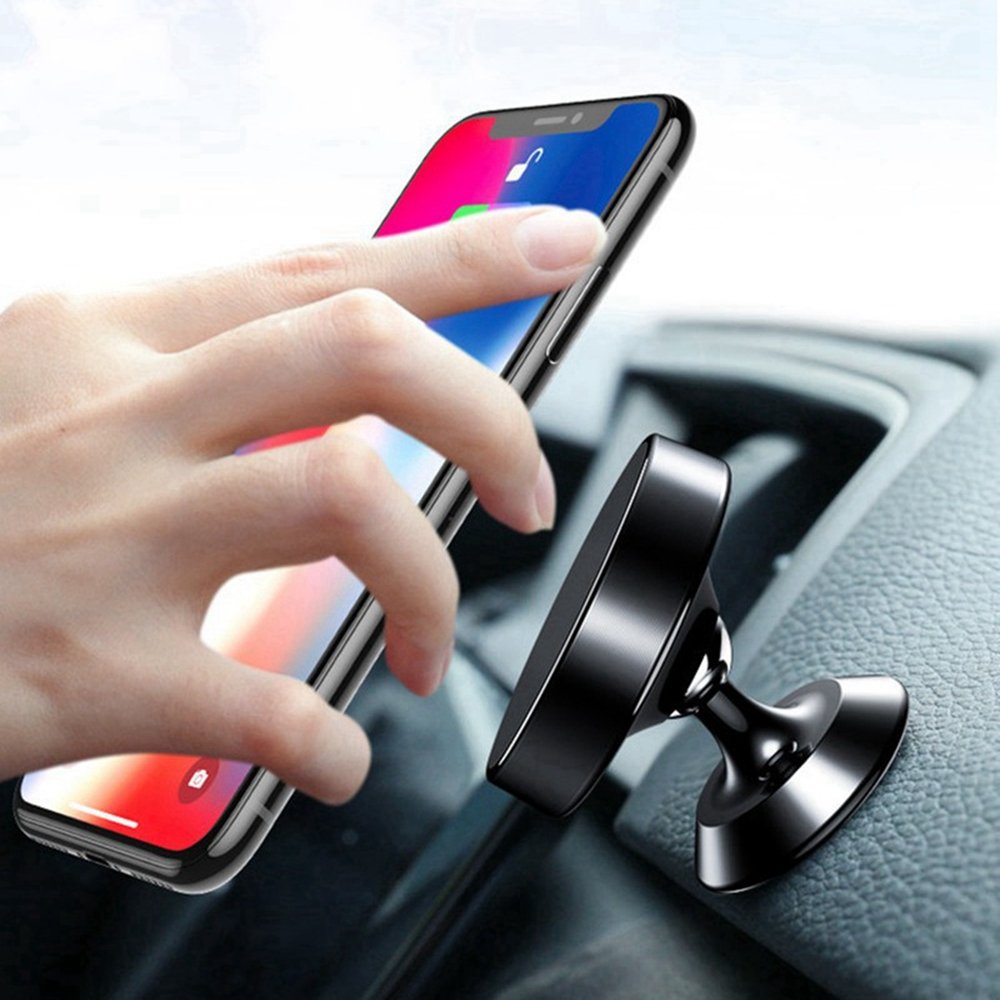 Car Phone Holder 360 Degree Phone Car Console Holder Universal Magnet Mobile Phone Mount Car Mobile Holder