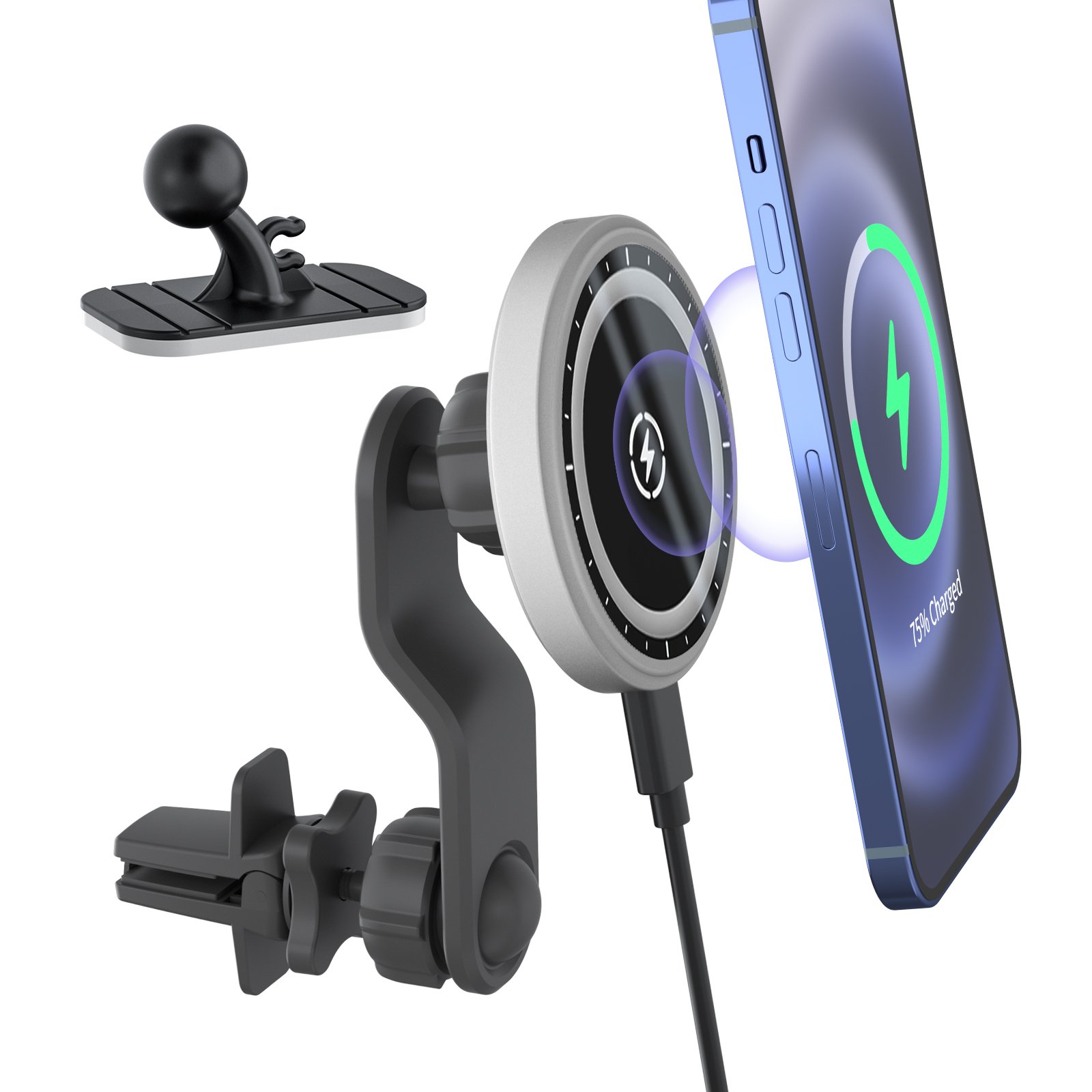 15W Magnetic Fast Car Charger Wireless Phone Holder fast charging for iphone 15 14 Car Wireless Charger For iphone