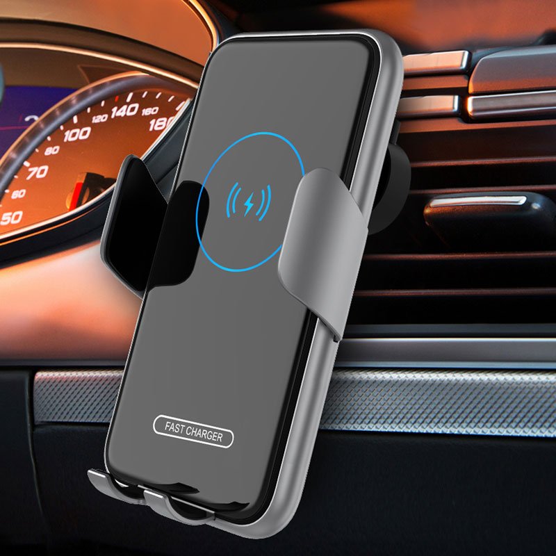 15W Fast Charging Wireless Charger Pad Smart Phone Holder Wireless Car Charger for iPhone and Samsung