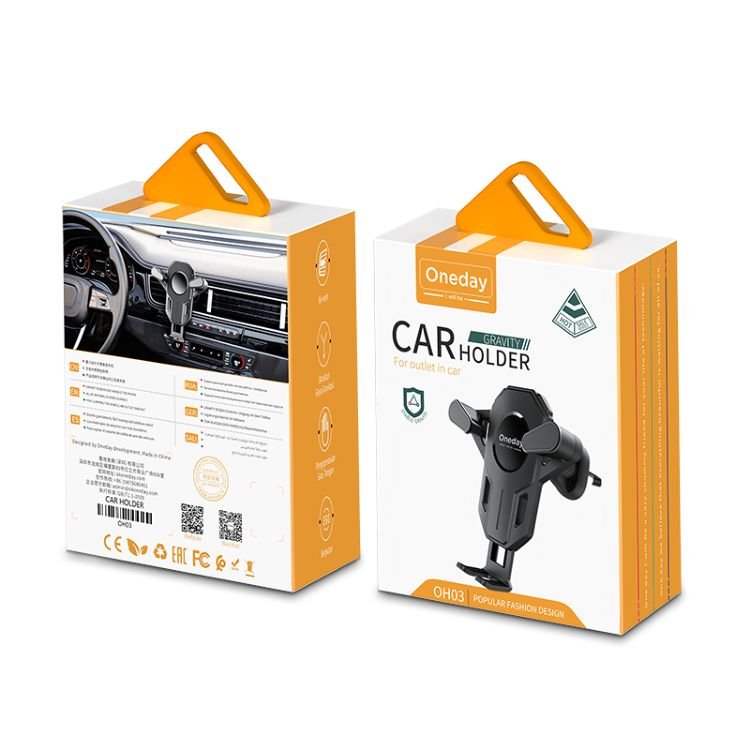 Factory Original Oneday OH03 Gravity car holder For outlet in car Angle Adjustable Mobile Phone Gravity Phone Holder