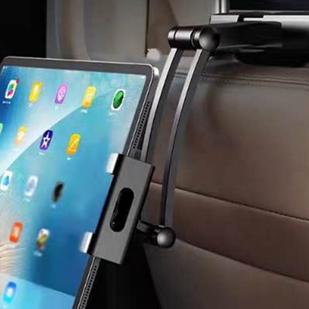 Lazy Bracket 5-11 Inch Universal Rotating Telescopic Car Mount Phone Stand Stents Rear Seat Holder For Tablet