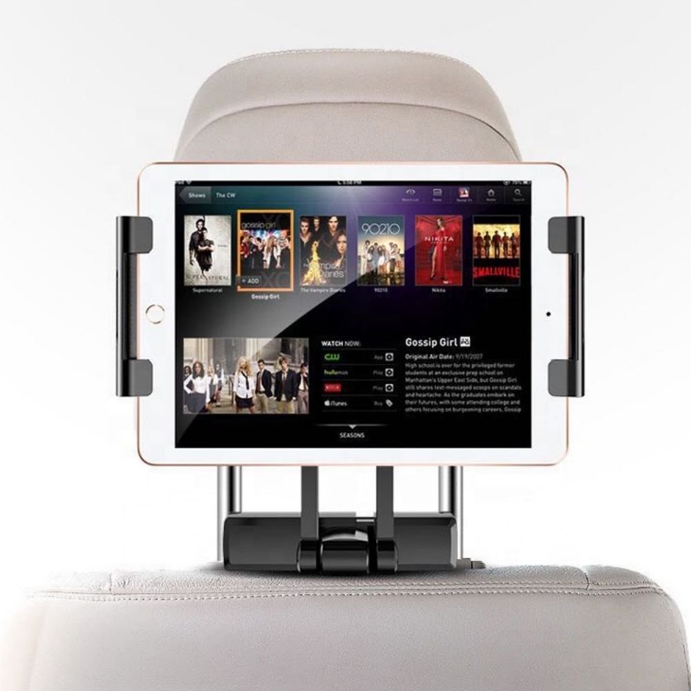 Lazy Bracket 5-11 Inch Universal Rotating Telescopic Car Mount Phone Stand Stents Rear Seat Holder For Tablet