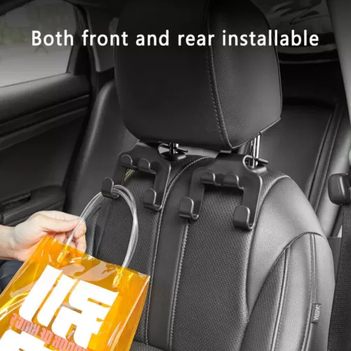 C0987 Auto parts 2Pcs Car Seat Back Phone Holder Hooks Hanger Bag Holder Interior Car Accessories