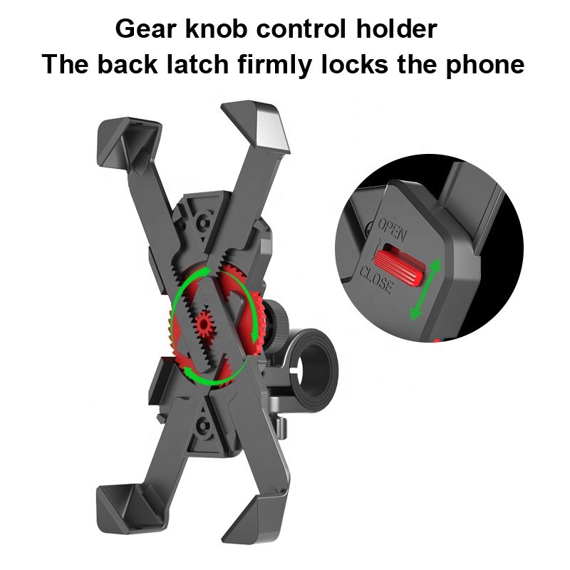 ODIER support customized handlebar security lock anti theft phone holder for motorbike motorcycle