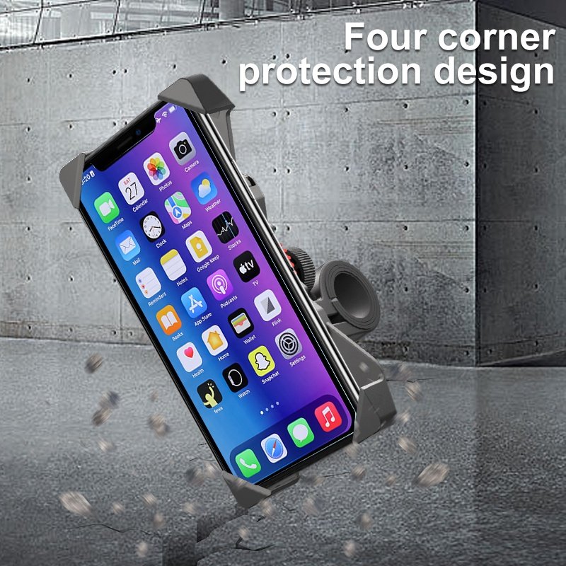 ODIER support customized handlebar security lock anti theft phone holder for motorbike motorcycle