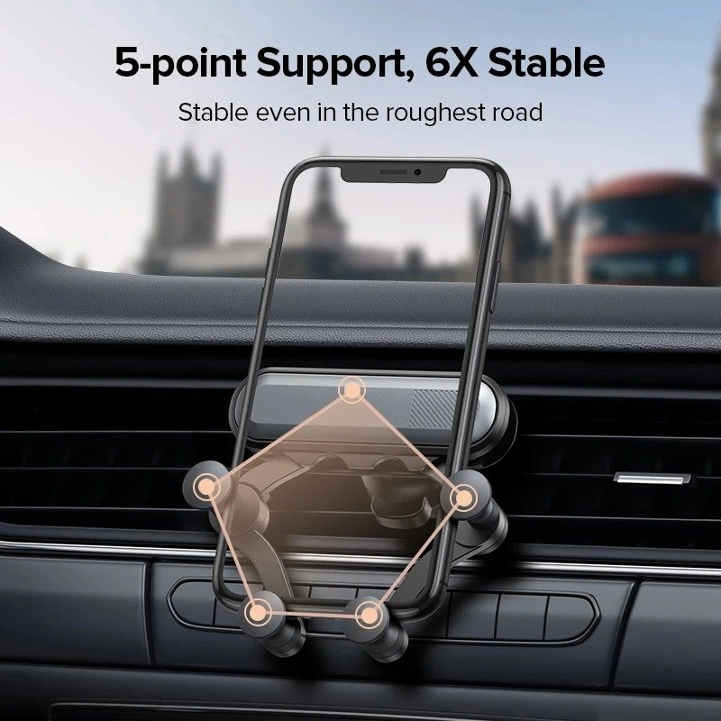 Factory Popular Gravity Automatic Car Phone Holder Car Mount Mobile Stand Smartphone GPS Support For Phone