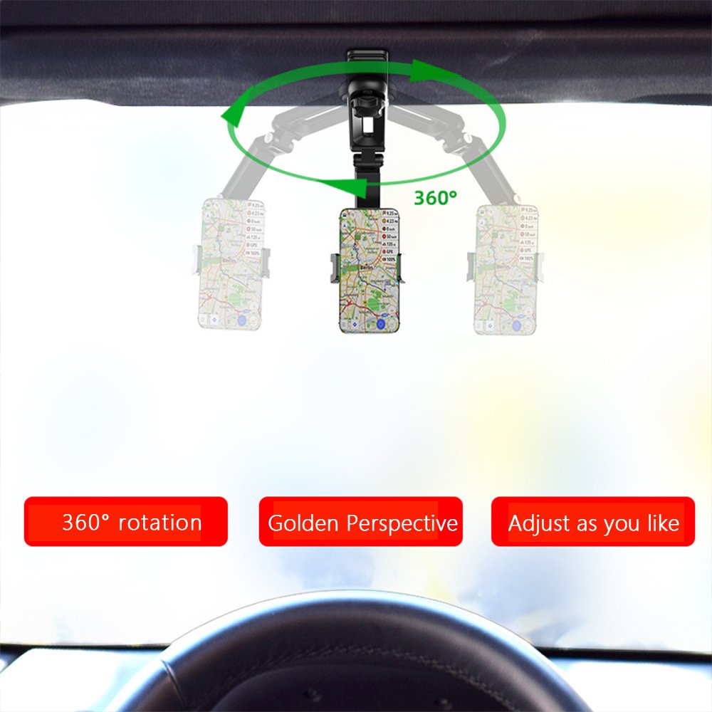 Kitchen Shockproof Stable Bracket Cell Phone Gopro Pad Mount Excavator Sun Visor Large Off-road Car Truck Mobile Phone Holder