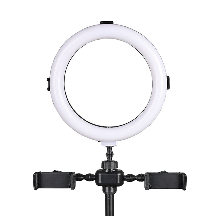 2 In 1 New Design Led 360 Degree Rotating Live Broadcast Microphone Live Streaming Stand With Led Ring Light