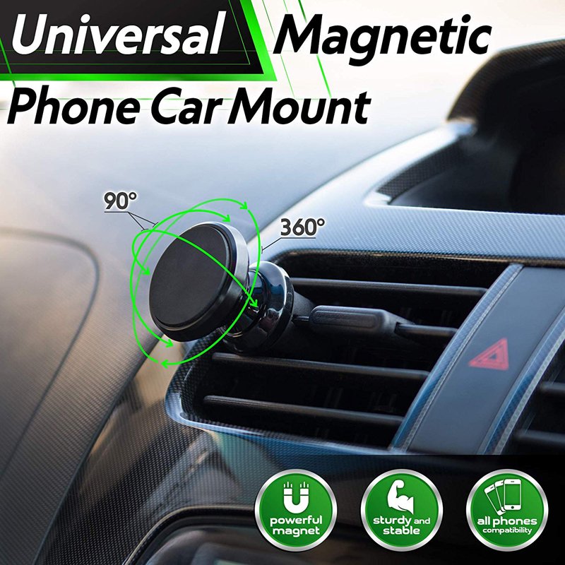 Wholesale Cell Phone Accessories Universal 360 Smartphone Flexible Magnetic Car Mount Holder For Android Mobile Phone