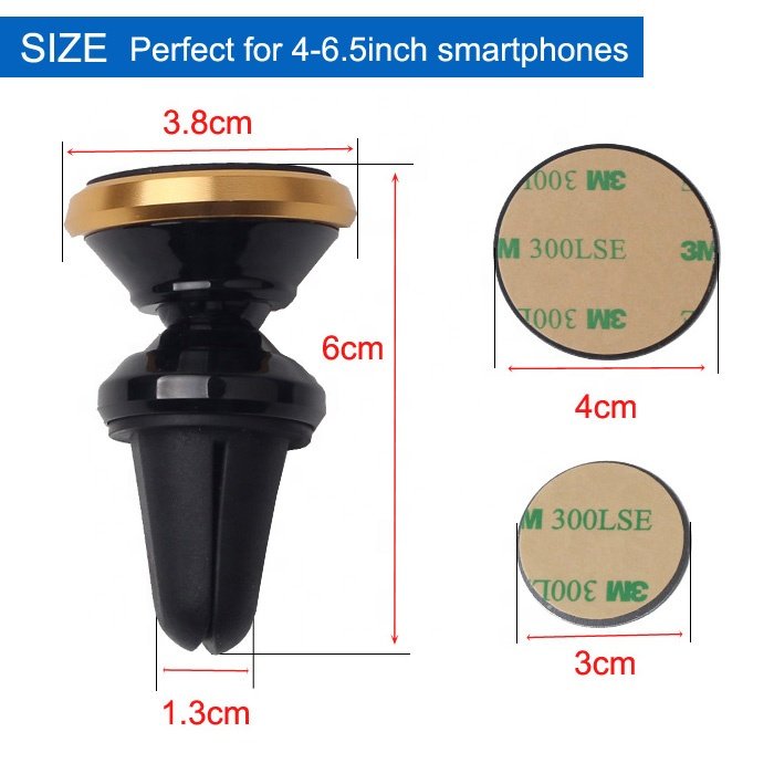 Wholesale Cell Phone Accessories Universal 360 Smartphone Flexible Magnetic Car Mount Holder For Android Mobile Phone