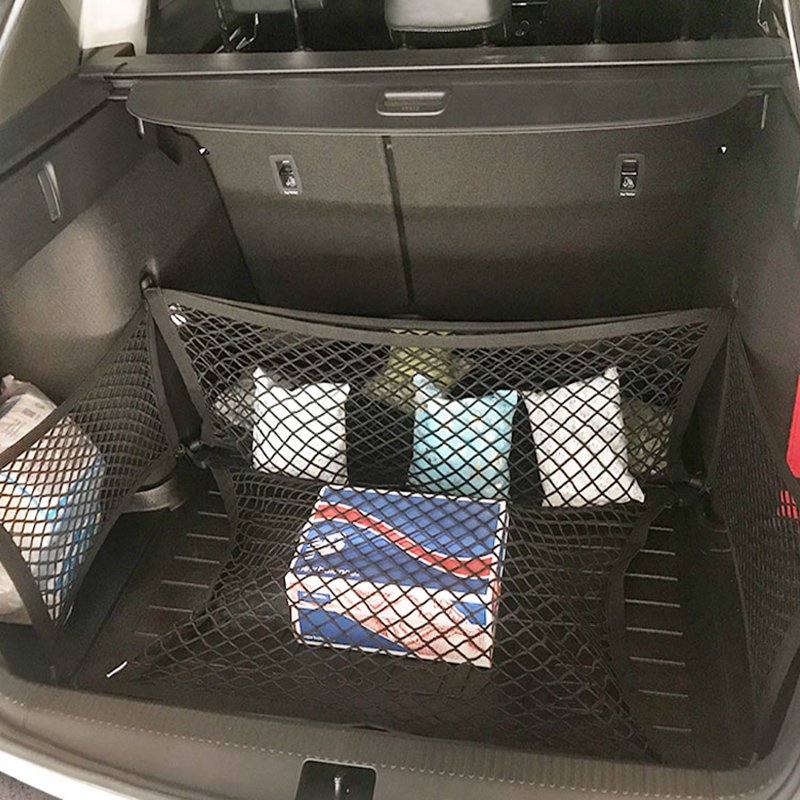 Car Storage Mesh Bag Seat Organizer Pocket Elastic Net Bag Thickened Storage Holder Bag Low Price
