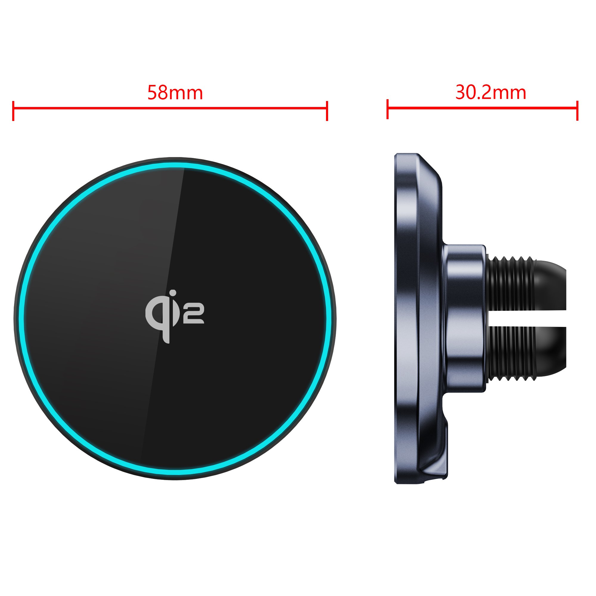 Qi2 15W Fast Charging Magnetic Wireless Safe Charger With Phone Holder for Wireless Car Charger Car Mount