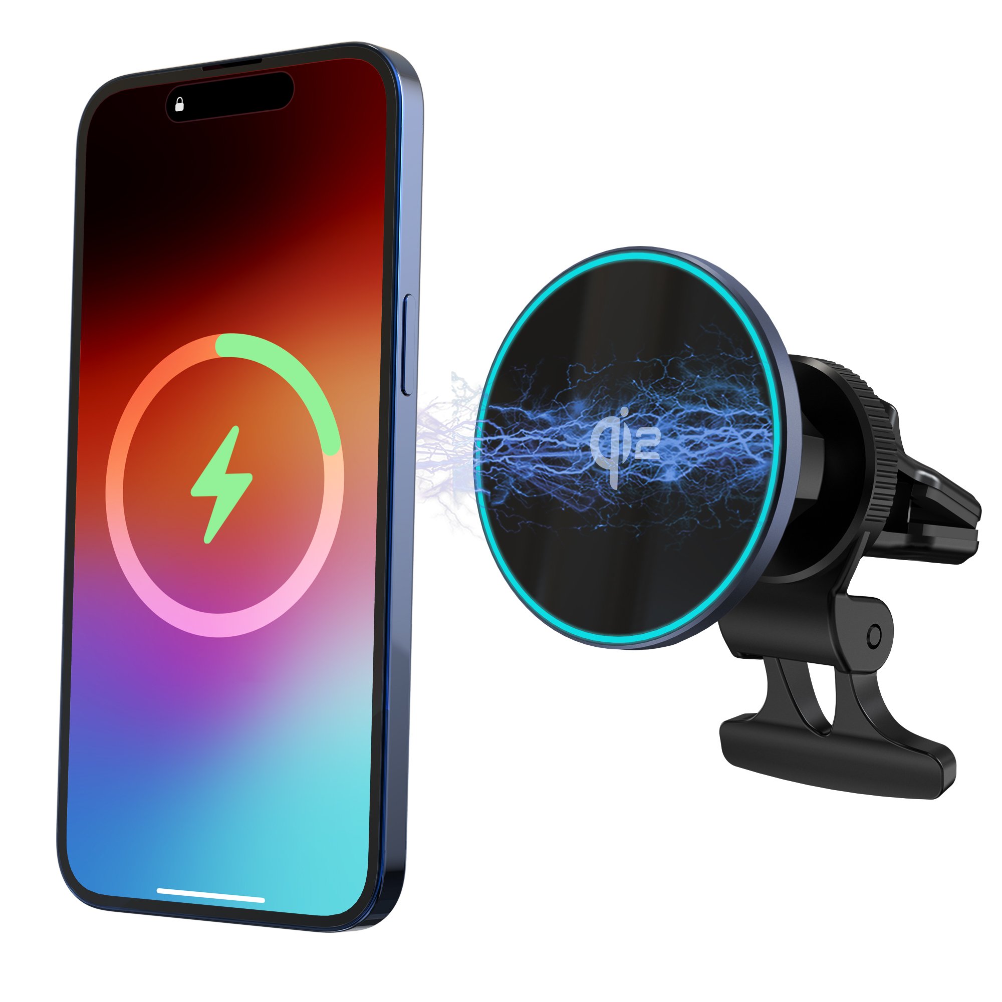 Qi2 15W Fast Charging Magnetic Wireless Safe Charger With Phone Holder for Wireless Car Charger Car Mount
