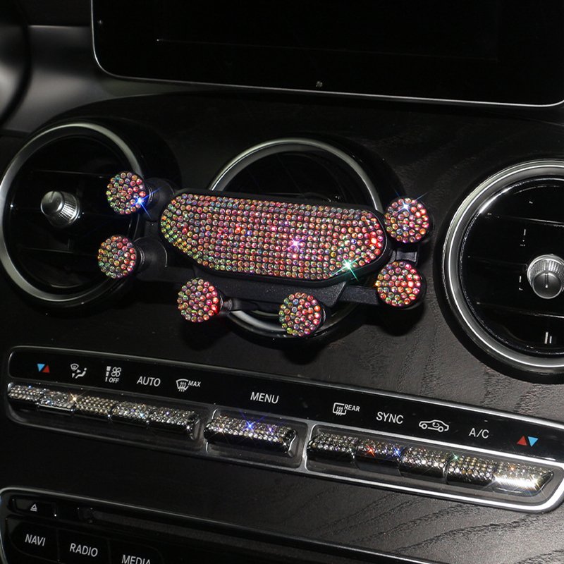 Ultra Stable Crystal Mobile Phone Bracket GPS Navigation Suction Cup Car Phone Holder