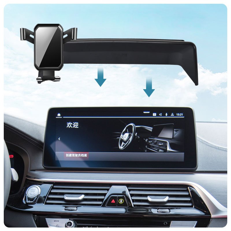 Gravity Smartphone Mobile Phone Cellphone Mount Holder Air Vent Bracket Stand For BMW 5 Series+6 Series GT 2021-2023
