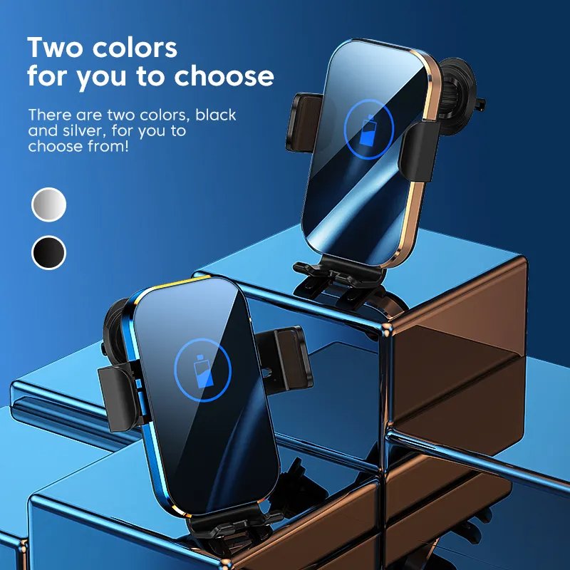 2024 New Electric Car Holder Fast 15W Wireless Charger Adapter for iPhone 16 5V/3A Output 5mm Charging Distance