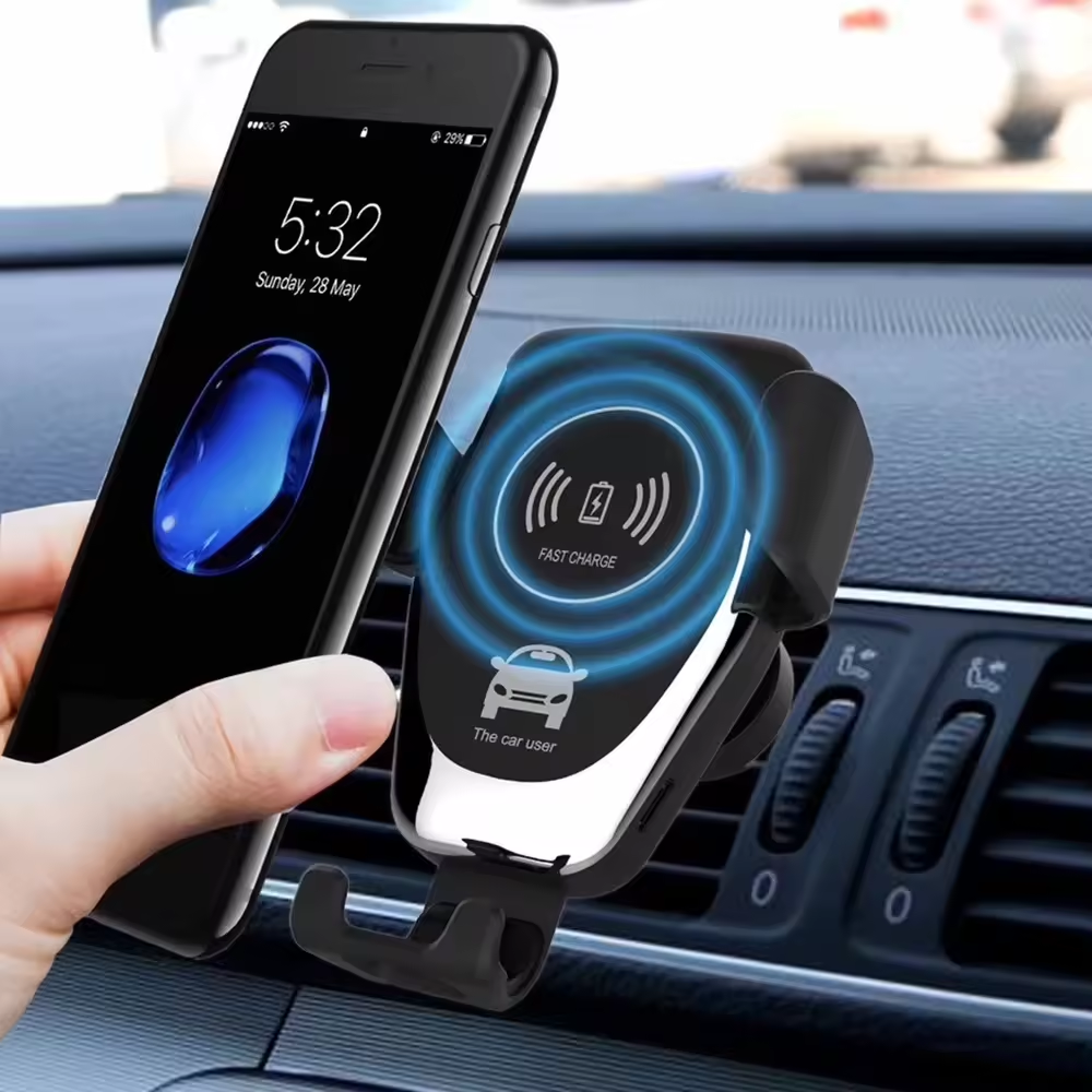 2024 New 15w Fast Wireless Charger Auto Clamping Car Wireless Charger Phone Holder For Mobile Phone Wireless Charger Magnetic