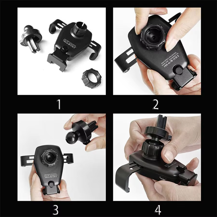 2024 New 15w Fast Wireless Charger Auto Clamping Car Wireless Charger Phone Holder For Mobile Phone Wireless Charger Magnetic