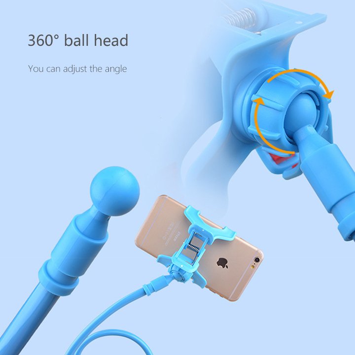 360 Degrees Rotating Desktop Tablet Clamp Mounting Lazy bed Sofa Car Long Arm Mobile Phone Holder