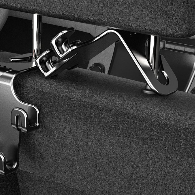 ABS Auto Logo Vehicle Back Seat Hidden Hearest Hanger Storage Car Hook For Bag Key Coat Clothes Purse