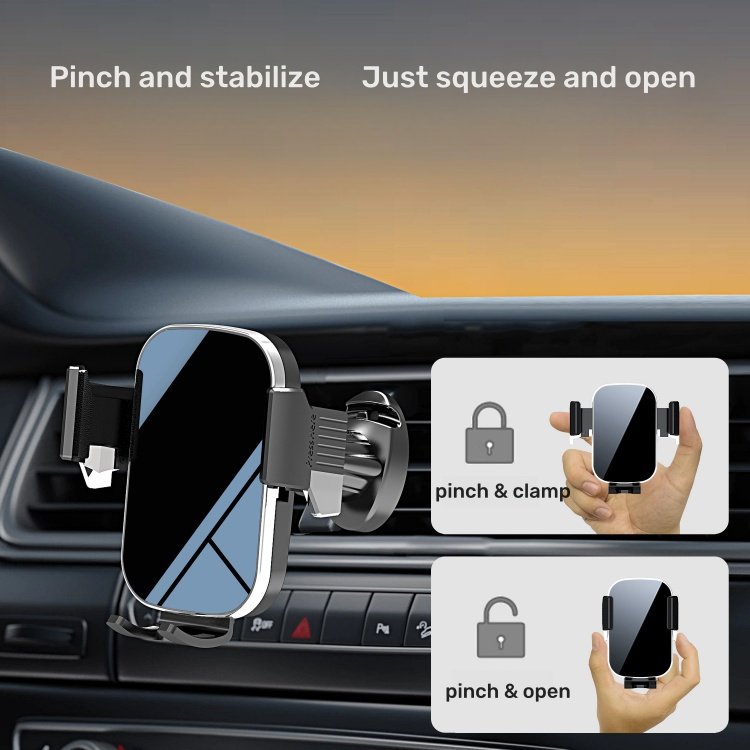 Wholesale universal 360 degree rotation metal hook air vent cellphone car mount mini portable phone holder
