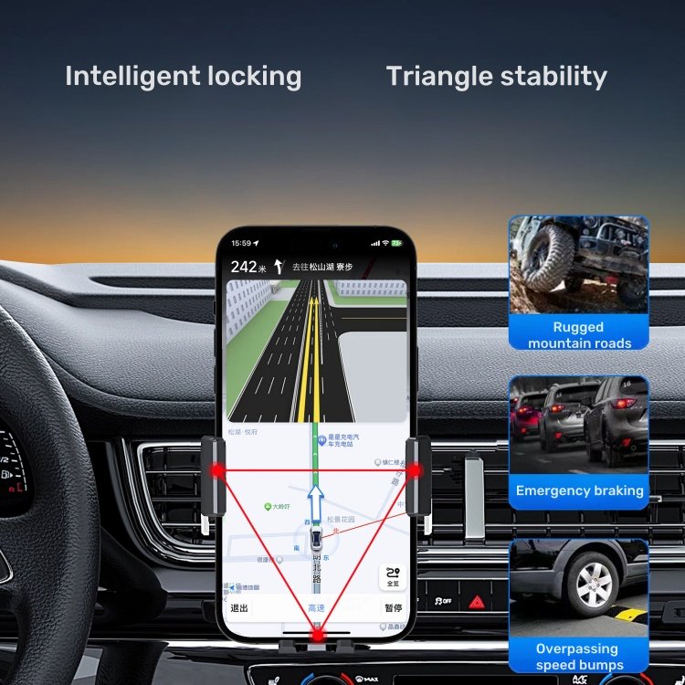 Wholesale universal 360 degree rotation metal hook air vent cellphone car mount mini portable phone holder