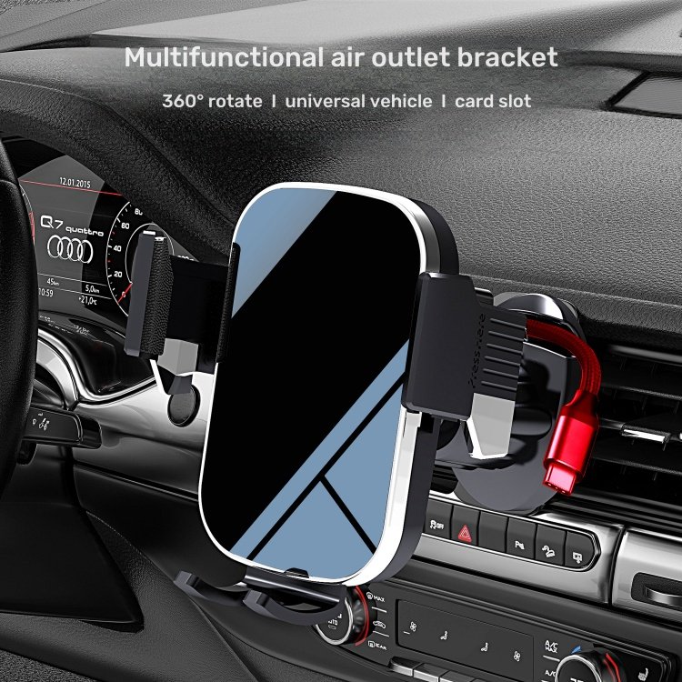 Wholesale universal 360 degree rotation metal hook air vent cellphone car mount mini portable phone holder