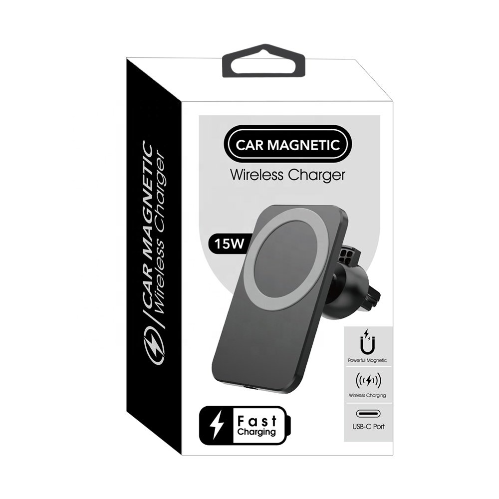 OEM Logo Wireless Car Charger Support 15W Wireless Fast Charger Car Stand Air Vent Car Phone Holder Charger